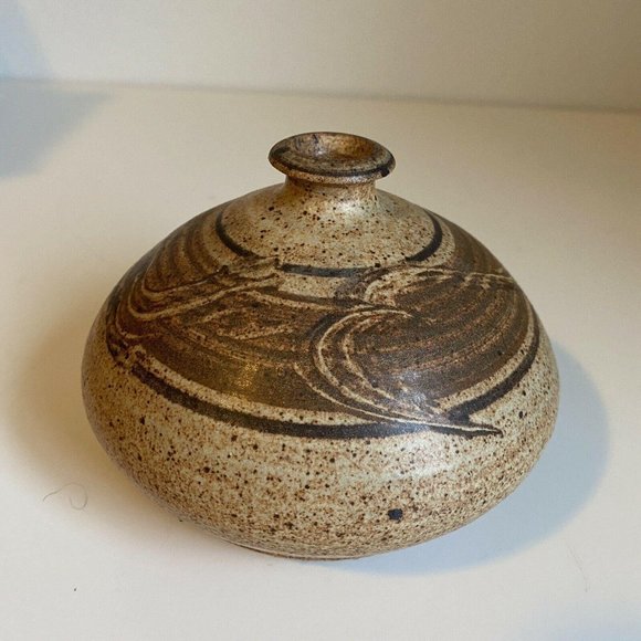 Pottery Stoneware Bud Vase Pot Short Planter